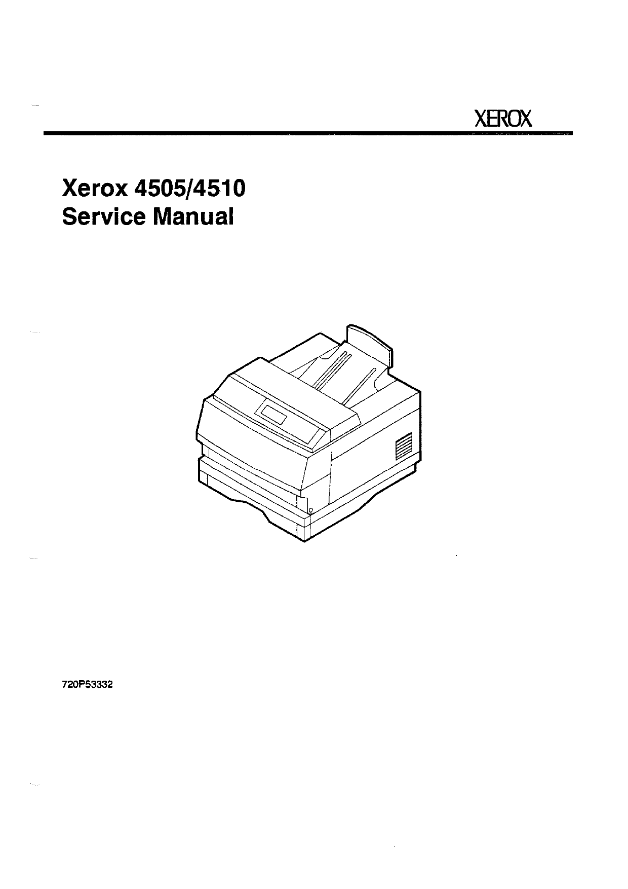 Xerox DocuPrint 4505 4510 Parts List and Service Manual-1